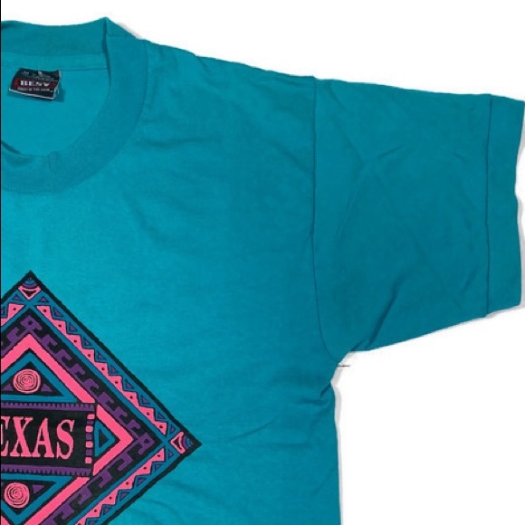Vintage Teal Texas Tee - Picture 3 of 4